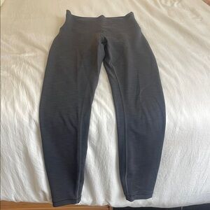 Lululemon Wunder Trains graphite grey high rise leggings 25" length
